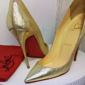 Clarks Metallic Gold Stiletto Heels